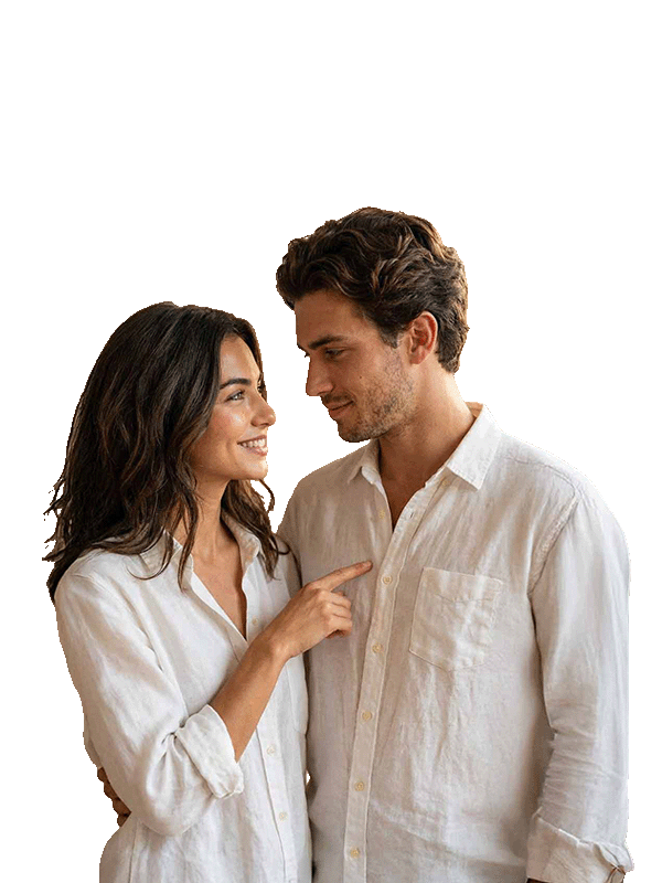 Three friends laughing together, showcasing 99Scents long-lasting unisex fragrances for men and women.